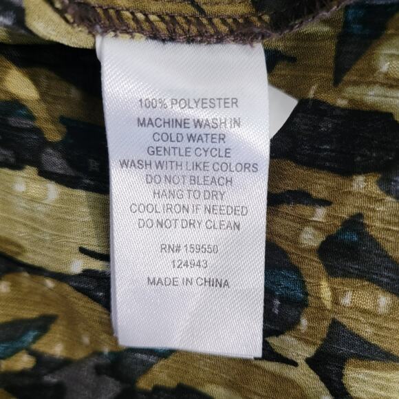 Maison d’Amelie Women L Black Chartreuse Chiffon Swiss Dot Ruffle Mock Neck Top - Picture 9 of 10